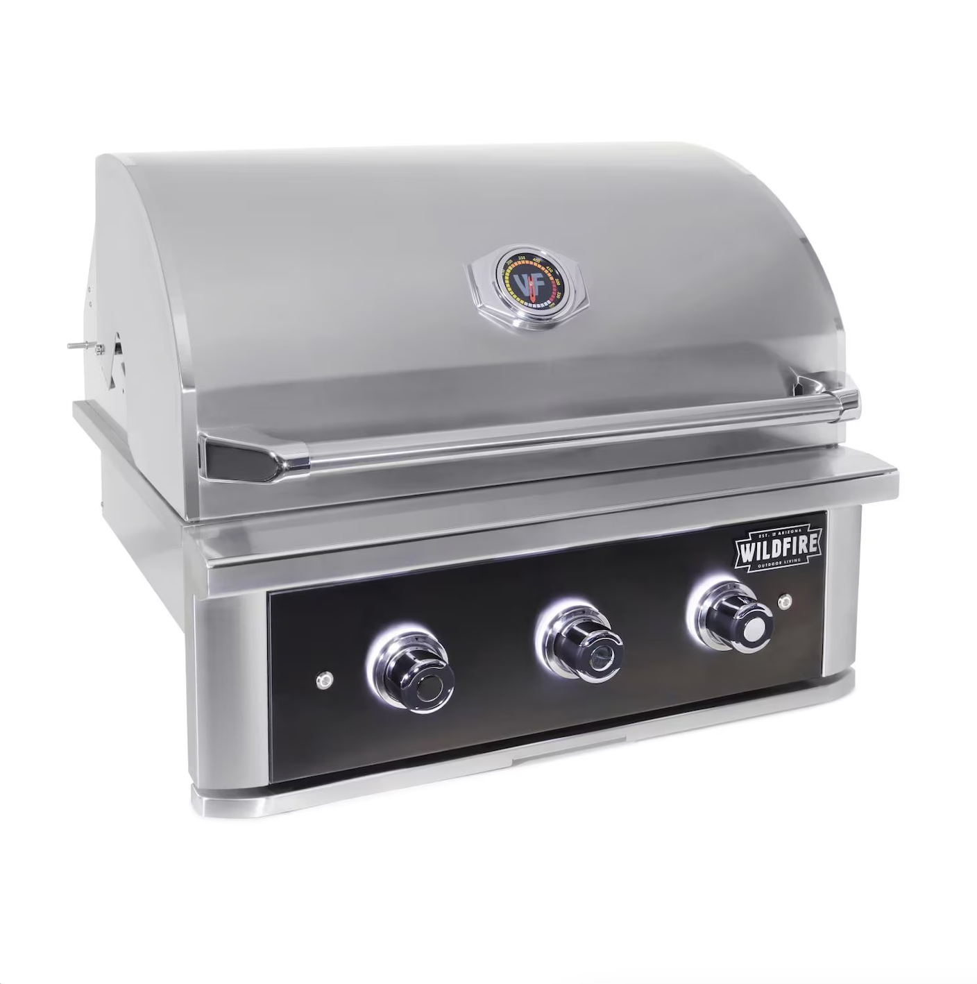 Premium Wildfire Outdoor Living Ranch Pro 30" Gas Grill Black 304 WF-PRO30G-RH