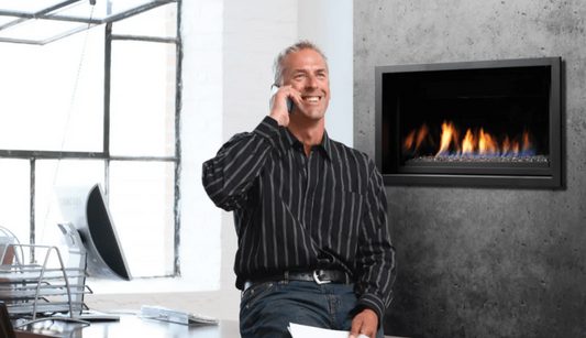 Premium Kingsman 36" Zero Clearance Clean View Direct Vent Linear Gas Fireplace - ZCVRB3622