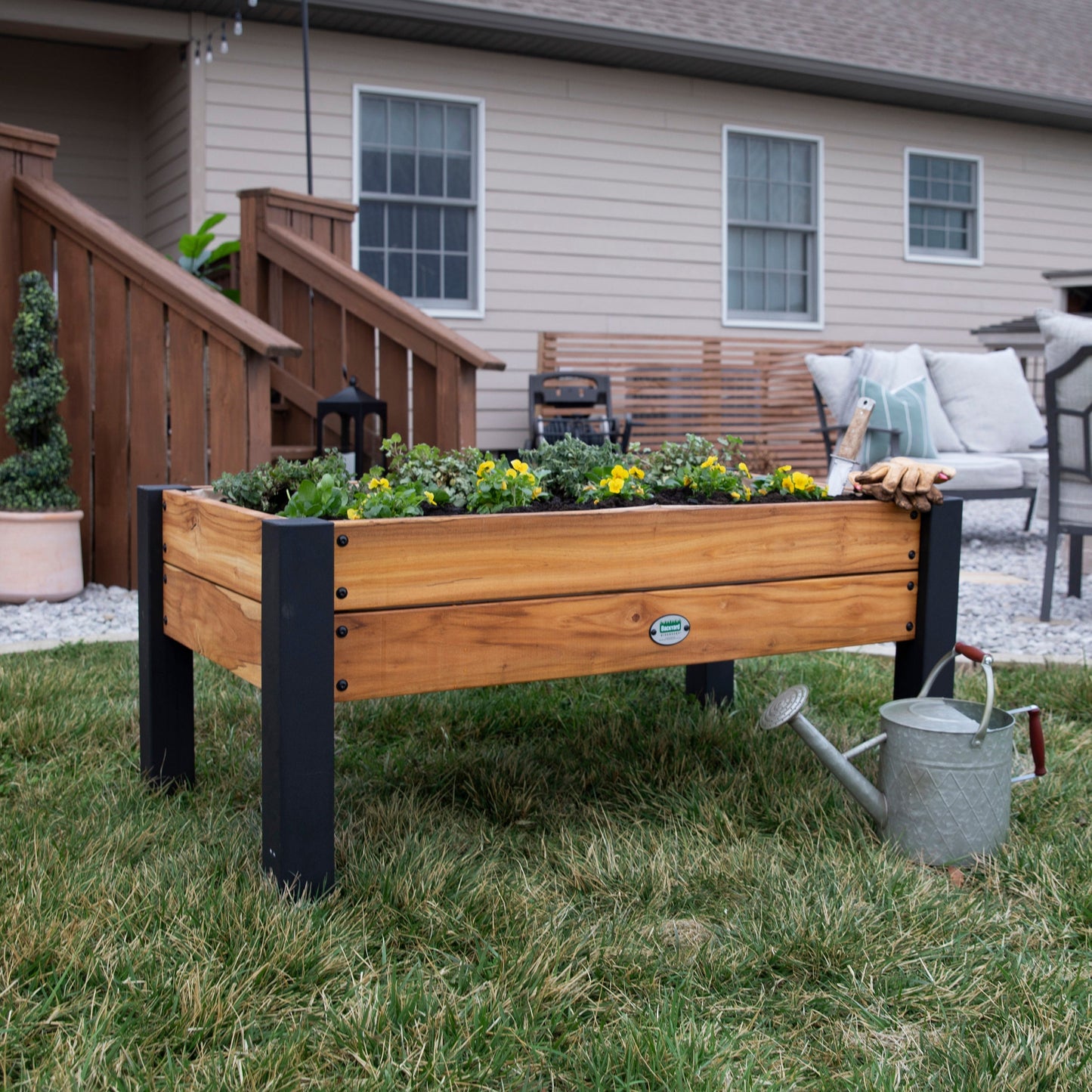 Premium Raised Planter 100% Authentic Teak Wood