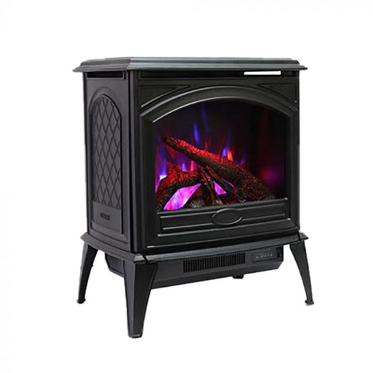Premium Amantii Lynwood Series Electric Freestanding Stove with 10pc Birch Log Media Kit