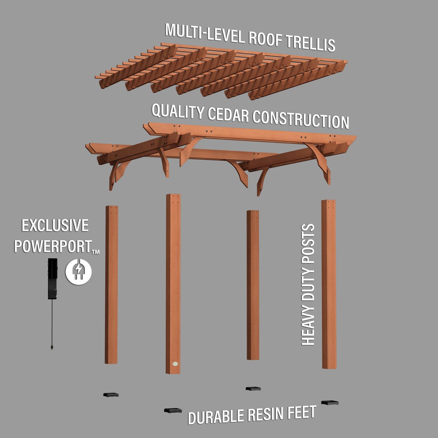 Premium 10x10 Beaumont Pergola