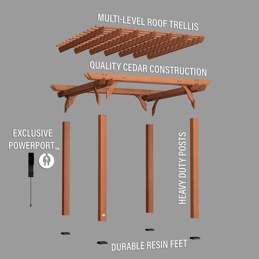 Premium 10x10 Beaumont Pergola