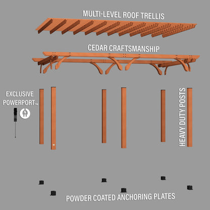 Premium 20x12 Beaumont Pergola