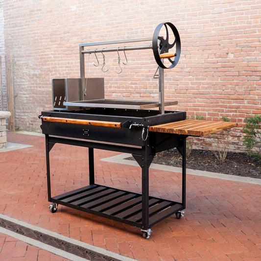 Premium Premium Argentine/Santa Maria BBQ Grill with Wood Fire and Charcoal Grill