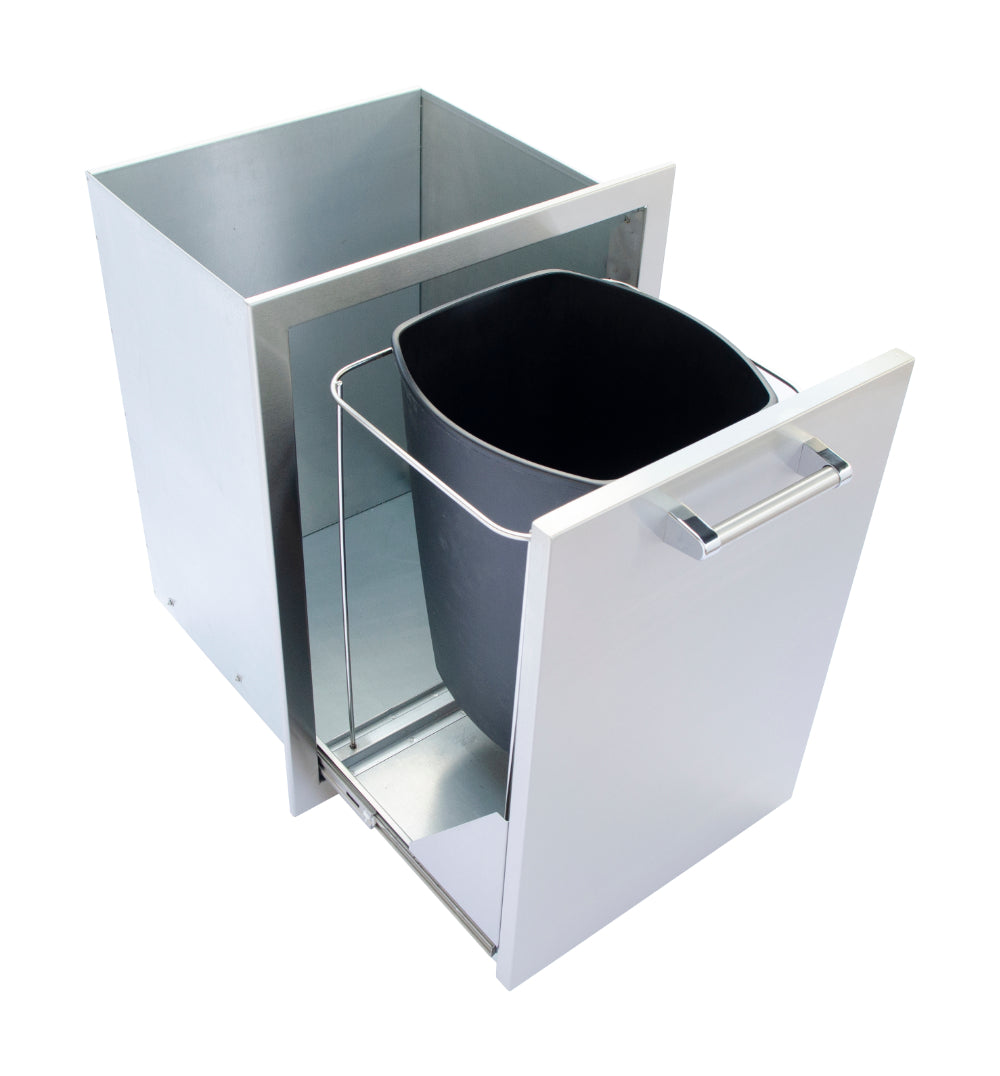 Premium Outdoor Kitchen Stainless Steel Trash/Propane Pull-Out