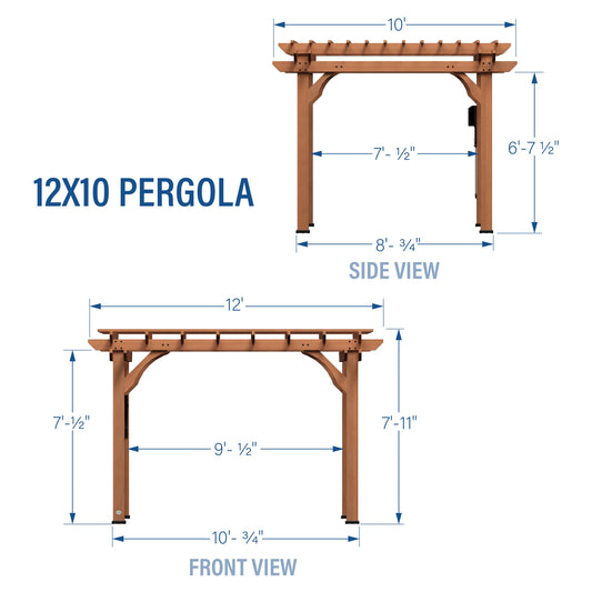 Premium 12x10 Beaumont Pergola