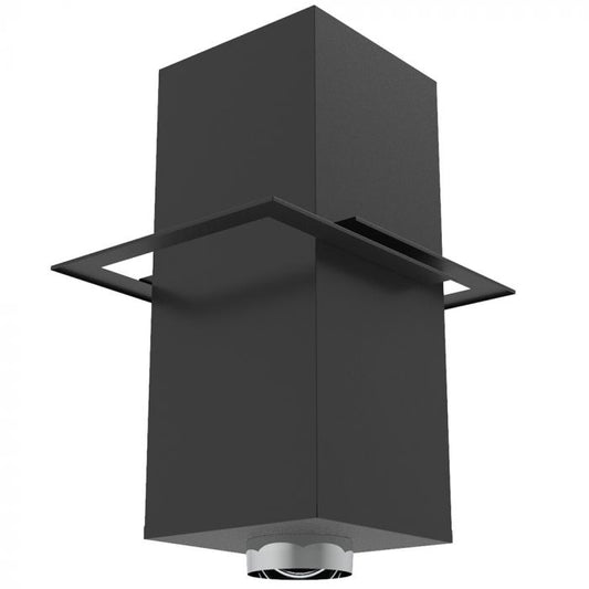 Premium Superior 6 Inch Diameter Wood Burning Black Cathedral Ceiling Support For Freestanding Stoves - 6SPBCCS
