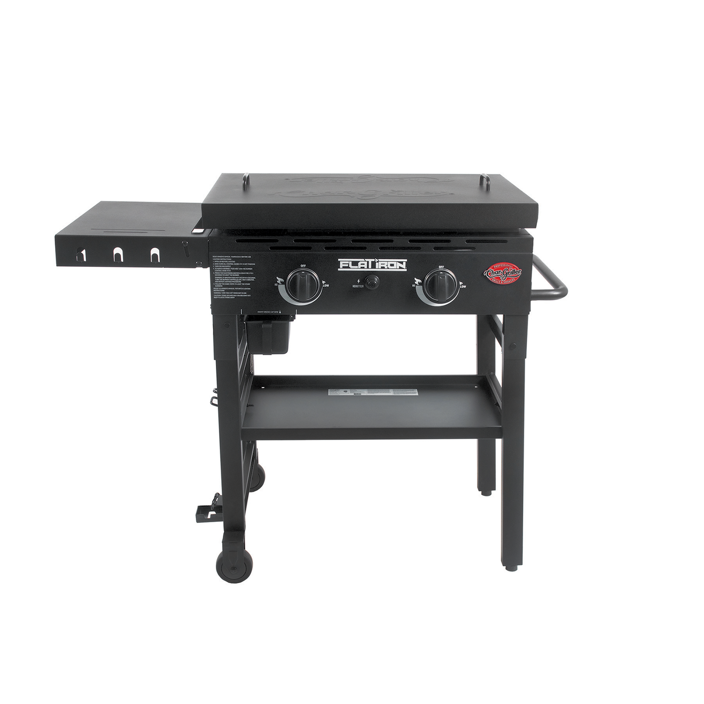 Premium 2-Burner Flat Iron® Gas Griddle with Lid