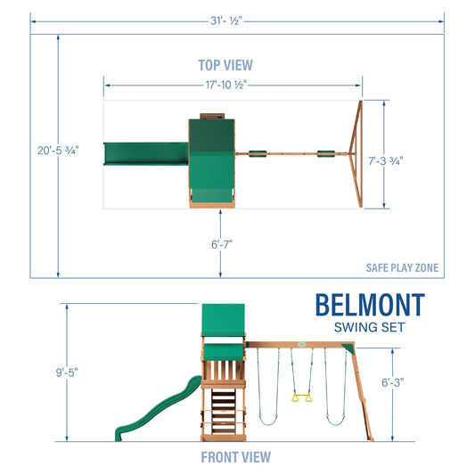 Premium Belmont Swing Set