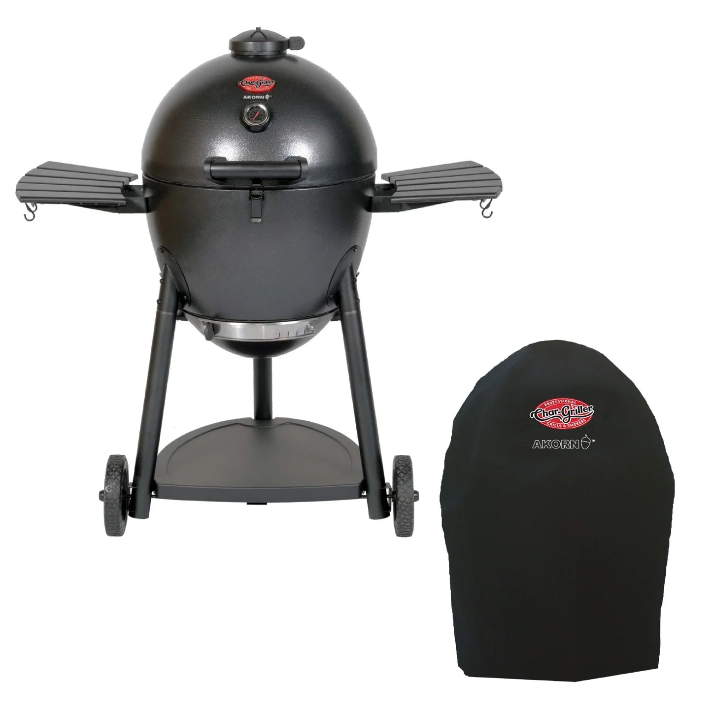 Premium AKORN® Kamado Charcoal Grill and Cover Bundle