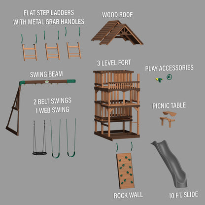 Premium Highlander Swing Set