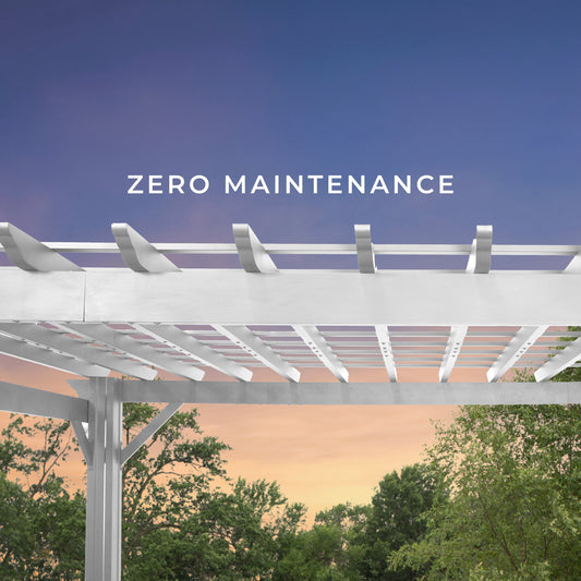 Premium 16x12 Hawthorne Traditional Steel Pergola With Sail Shade Soft Canopy
