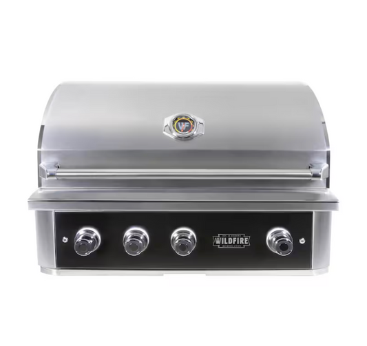 Premium Wildfire Outdoor Living Ranch Pro 36" Gas Grill Black 304 WF-PRO36G-RH