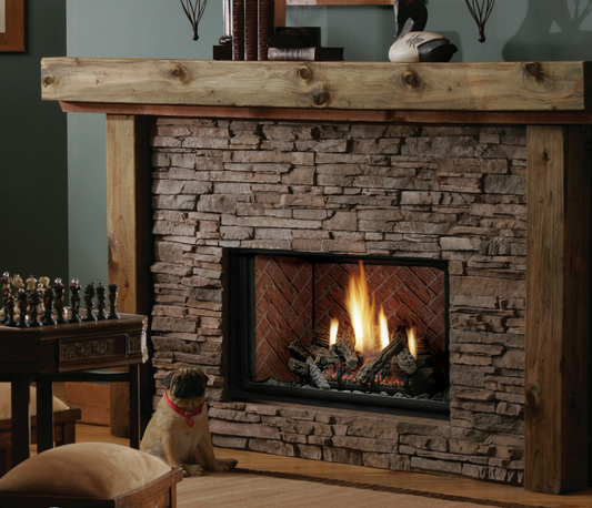 Premium Kingsman 36" Zero Clearance Direct Vent Gas Fireplace - HBZDV3624