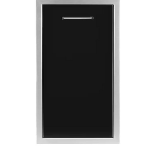 Premium Wildfire Outdoor Living Pull Out Trash Drawer 14 x 26 Black -WF-TRDW1426-BSS