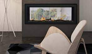 Premium Sierra Flame Emerson 48 Natural Gas Slim See-thru Linear