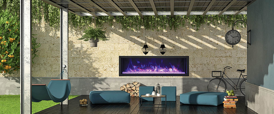 Premium Remii Extra Slim Electric Fireplace - 102755-XS