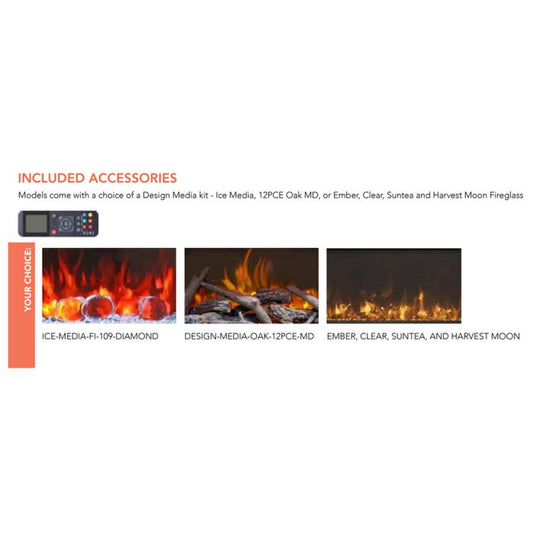 Premium Amantii Symmetry Bespoke Electric Fireplace