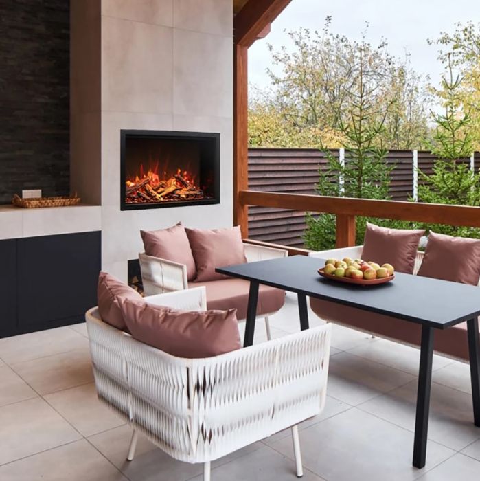 Premium Amantii Traditional Lumina Smart Electric Fireplace/Insert with Oak Log Media Kit