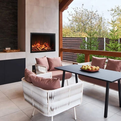 Premium Amantii Traditional Lumina Smart Electric Fireplace/Insert with Oak Log Media Kit