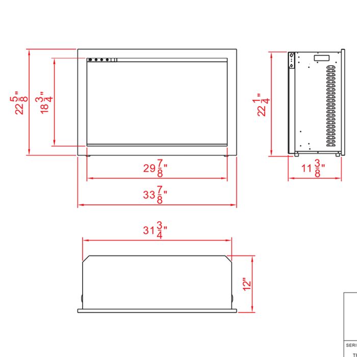 Premium Amantii Traditional Bespoke Electric Fireplace/Insert